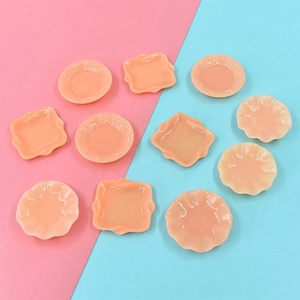 Platos de resina para comida, adornos de vajilla, juguetes de cocina, placa en miniatura, resina plana, accesorios para casa de muñecas DIY - Product Image 3