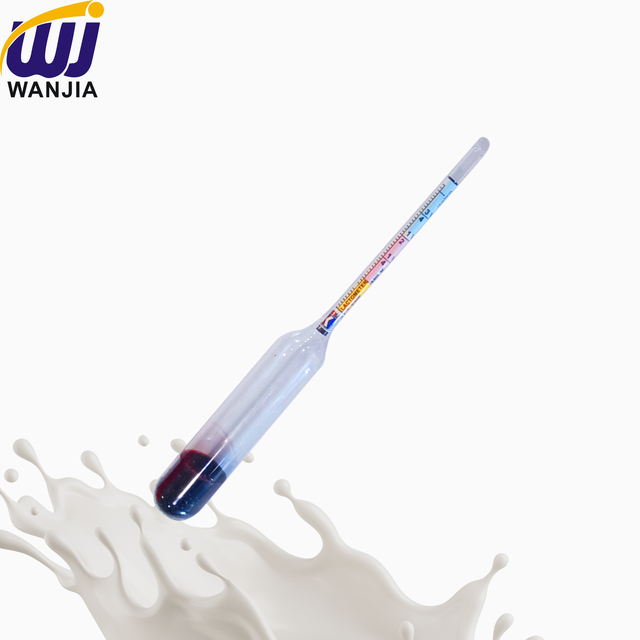 WANJIA Veterinary Milk Hydrometer Glass Lactometer for Dairy Farm Cow Milk Quality Testing and Liquid Gravity