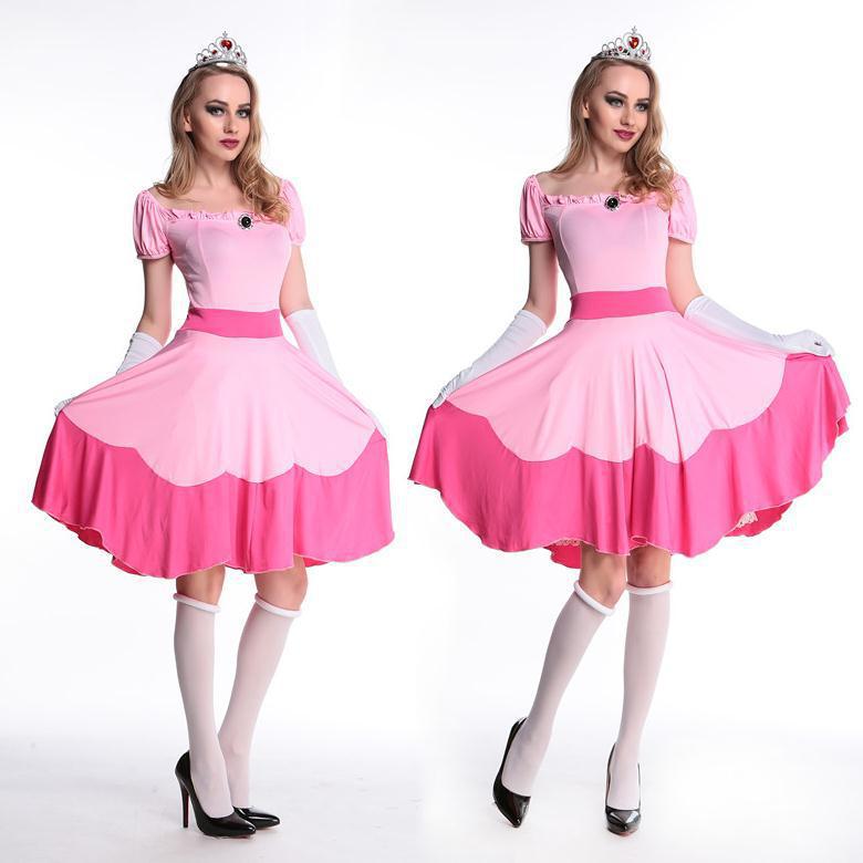 Disfraces sexys de Princesa Peach Ropa para Halloween y fiestas