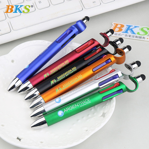 Bolígrafo Multifuncional con Logotipo Personalizado, 4 Colores de Tinta, Estilo Deportivo, Soporte para Teléfono y Lápiz Táctil, Promocional, Plástico Económico - Product Image 3