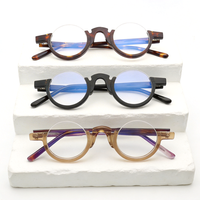 Nouvelles lunettes anti-lumière bleue classiques au design italien tendance pour femmes et hommes, montures optiques rétro, lunettes rondes