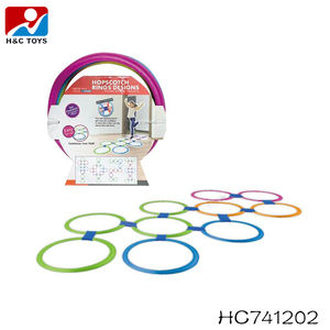 <span class=keywords><strong>Jeu</strong></span> de <span class=keywords><strong>marelle</strong></span> avec cercles colorés en tissu à cercles fixes, jouet éducatif sportif pour enfants - Product Image 6