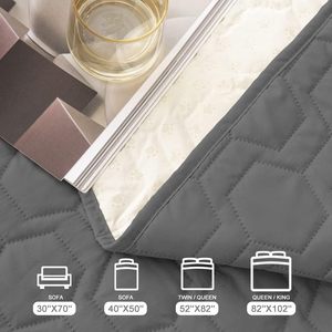 100% imperméable réversible <span class=keywords><strong>chien</strong></span> canapé-lit couverture couverture pour animaux de compagnie et protecteur de meubles pour canapé pour animaux de compagnie tapis et coussinets - Product Image 5