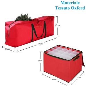 Slim Artificial Christmas <b>Tree</b> 180cm Green PVC Fir with Bag and Ball Holder Set - Product Image 4