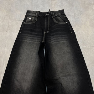 MZN High Street Wear Jeans délavés et décontractés pour hommes, <span class=keywords><strong>pantalon</strong></span> ample et ample en denim, ample et ample, ample, ample, ample - Product Image 5