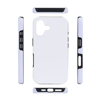 Casing Film Sublimasi 3D 2 in 1 Saiwei untuk iPhone 17 17Air 17Promax 16 15, Cetak Gambar Kustom dengan Heat Press, Pelindung Ponsel