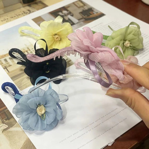 Pinza de Pelo con Diseño Floral de Verano, Estilo Dulce y Picante de Instagram, Color Morado, para un Look Femenino y Elegante - Product Image 4