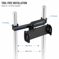 Nouveau support de tableau de bord réglable en hauteur pour iPad/PC 2-en-1, en ABS, anti-corrosion, pour divertissement arrière en voiture, design personnalisable