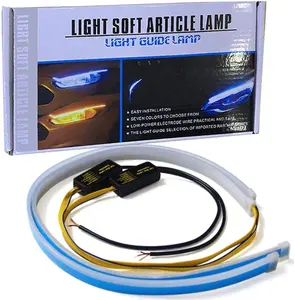 通用 30厘米 45厘米 60厘米 DRL 灯软文灯流动柔性 LED 灯带 LED 日间运行灯柔性 led 灯带