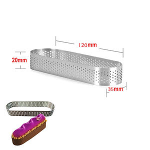 วงรีมัฟฟินทาร์ทแหวนสแตนเลสพรุนทาร์ทแหวนเจาะเค้กมูสแม่พิมพ์เครื่องตัดคุกกี้ขนมQuicheแม่พิมพ์เครื่องมือ - Product Image 2