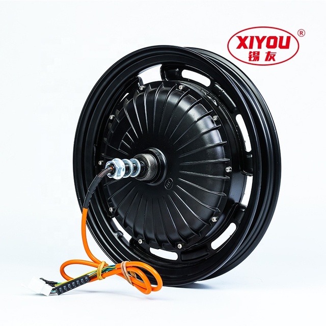 Long Service Life 16 Inch Disc Brake Waterproof Wheel Hub Motor 22H 350W 48V-60V