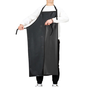 Tablier Shuangyu A2 imperméable et résistant à l'huile en PVC, vêtement de travail de cuisine pour adulte, couleur unie, utilisable en toutes saisons - Product Image 2