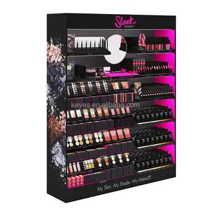 Custom Brand LOGO Printing Cosmetic Retail Store <strong>Make</strong> <strong>up</strong> <strong>Stand</strong> Makeup <strong>Display</strong> <strong>Stand</strong> - Product Image 1