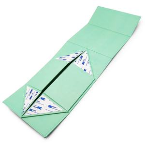 Boîte cadeau de luxe artisanale avec fermeture magnétique pour bijoux, montres, logo personnalisé, design en papier rigide pliable - Product Image 2