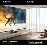 Topnotch Fabric Wupro Gallery EVO 150 pouces CBSP écran de projecteur à cadre fixe 16:9 UST écran de Projection géant CLR ALR sans couture