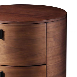 Ý tối giản căn hộ nhỏ đầu giường bàn chính phòng ngủ gỗ rắn lưu trữ hình trụ bàn đêm - Product Image 4