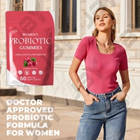 Complément alimentaire pour femmes en gros de l'usine JBY OEM, favorise la beauté et la santé, complément alimentaire à base de plantes, gommes probiotiques pour femmes