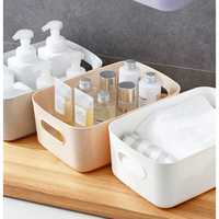 Boîte de rangement, panier de rangement pour objets divers, boîte en plastique pour snacks de bureau étudiants boîte de rangement pour la cuisine maison