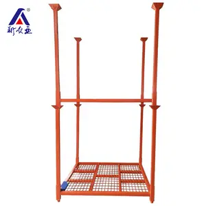 Nhà Cung Cấp Trung Quốc Thép Kho Heavy Duty Stackable Pallet Giá Kim Loại Xe Tải Lốp Lưu Trữ Xếp Chồng Kệ