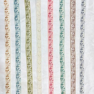 Cuentas de encaje bordadas florales hechas a medida poliéster/algodón Organza Soluble en agua tamaño 1 pulgada en adelante para ropa de vestir - Product Image 4