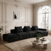 VANBOW Modulares L-förmiges Cloud-Ecksofa Konvertierbares Knochenloses Sofa für Wohnzimmer
