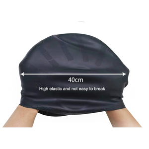 Vente en gros de bonnets de bain personnalisés de haute qualité, en silicone imprimé, impression personnalisée, imperméables, protection des oreilles - Product Image 4
