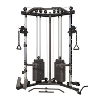 Machine de musculation multifonctionnelle Smith avec cage de puissance et support à squats, système de guidage de barre pour l'entraînement complet du corps