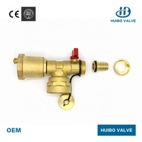 Vanne de purge et de vidange hydraulique automatique en laiton 1/2''-1'' pour système de chauffage par le sol moderne pour salle de bain