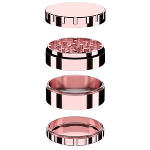 Современная портативная 4-слойная машина для измельчения табака из нержавеющей стали с индивидуальным логотипом, новый стиль, инструмент для курения - Product Image 1