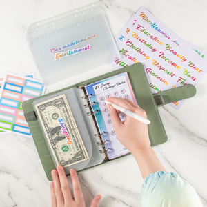 100 Phong Bì tiết kiệm thách thức A5 Ngân Sách chất kết dính thách thức PU da Ngân Sách 100 Phong Bì tiền tiết kiệm chất kết dính - Product Image 5