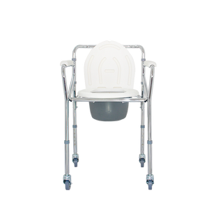 <span class=keywords><strong>Chaise</strong></span> <span class=keywords><strong>de</strong></span> toilette pliable pour <span class=keywords><strong>transfert</strong></span> <span class=keywords><strong>de</strong></span> patients médicaux avec roulettes pour personnes âgées - Product Image 3