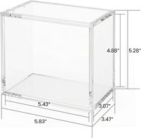 Protection UV à 99 %, écologique, pour boîte d'entraînement Elite moderne et légère, boîte de présentation et de rangement en acrylique pour ETB