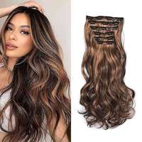Extensions à clips de luxe sans couture à micro-liens en cheveux vierges Remy européens doublement étirés, directement de l'usine, couleurs personnalisées OEM disponibles