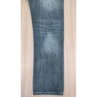 Jean droit basique pour homme, taille mi-haute, délavé, broderie machine, rivets, boutons, hiver/printemps, écoresponsable, décontracté