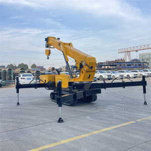 Mesin pengangkat lengan traksi mesin 5T, Crawler portabel baru hidrolik Mini Spider Crane - Product Image 2