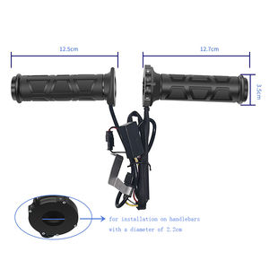 ODM usine en gros 22mm moto poignée électrique pièces plus chaud poignée chauffante main avec interrupteur réglable à plusieurs niveaux - Product Image 3