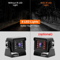 Caméra de recul grand angle Epark 170 720P Duty Caméra de recul intégrée microphone IP68 vision nocturne pour camion d'autobus scolaire