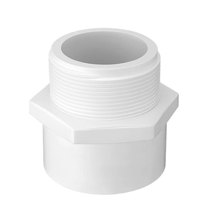 Bán hàng nóng ANSI Din nhựa PVC phụ kiện đường ống bề mặt nhẵn sch40 với Công Đoàn Nam Nữ Adapter <span class=keywords><strong>3</strong></span> cách <span class=keywords><strong>4</strong></span> cách cắm PVC khuỷu tay - Product Image 5