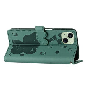 Amour Éléphant Chat Flip Étui En Cuir pour Samsung Galaxy A05S A13 A14 A15 A16 A23 A24 A25 A32 <span class=keywords><strong>A33</strong></span> A34 A35 A52 A53 A54 A55 5G Couverture - Product Image 4