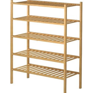 Solid Wood <b>Shoe</b> <b>Rack</b> 4 Tier Stackable Freestanding Minimalist Design Home <b>Storage</b> Organizer - Product Image 5