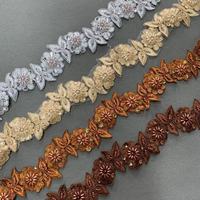 ZSY 3D Vente en gros de dentelle à paillettes et de garnitures à sequins pour robe