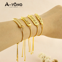 Bracelet jonc ajustable en laiton plaqué or avec zircon, design unique, pour femme - Meilleure vente