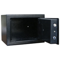 Cynthia Hotel-Tresor Mini-Safebox Kleiner Versteckter Tresor für Zuhause Stahl-Aufbewahrungssafe mit Digitalschloss
