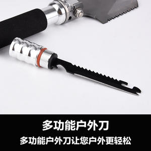 Mini pala multifunción de 44 cm con agarre ergonómico, equipo de supervivencia para acampar al aire libre, para viajes por carretera - Product Image 5