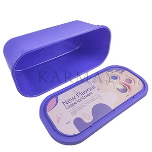 5 Ltr <b>Plastic</b> Ice Cream <b>Container</b> Rectangle 166OZ Large Capacity <b>Food</b> Grade PP Ice Cream Box 5l gelato pots IML label Lid - Product Image 4