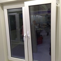 Ventana Abatible de Aluminio para el Mercado Sudamericano, Vidrio Templado Antirrobo, Rejas Antirrobo, Resistente a la Corrosión para el Hogar