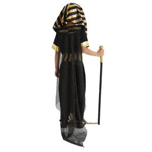 Di lusso Halloween Cosplay festa di carnevale per bambini nero egiziano tuta fantasia <span class=keywords><strong>piccolo</strong></span> faraone <span class=keywords><strong>principe</strong></span> Costume con foulard - Product Image 2