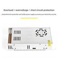 Anpa 90V-240V Entrée 30A Sortie unique 12V 85% Efficacité 50-60Hz LED Transformateur d'éclairage CCTV Alimentation à découpage