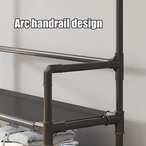 Zapato y abrigo multifuncional de dos piezas y cuatro capas <span class=keywords><strong>para</strong></span> uso doméstico, estante de almacenamiento <span class=keywords><strong>integrado</strong></span> simple - Product Image 6