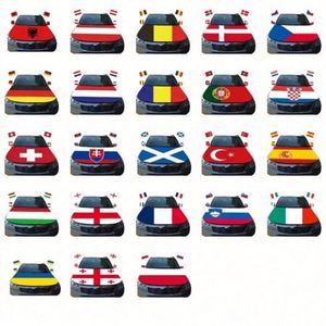 2026 Football Sports Events National Custom Printed Polyester Car Engine Hood Mirror Cover <b>Flag</b> - Product Image 2